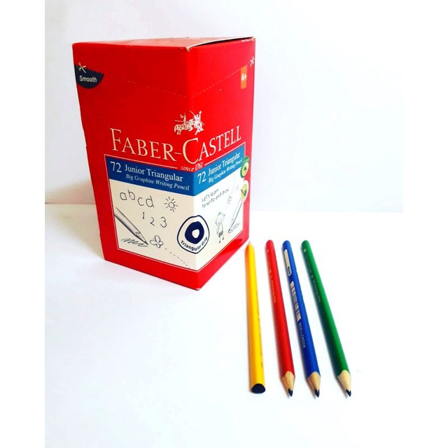 

Pensil 2B Segitiga Faber Castell 116572 Junior Grip ( Satuan )