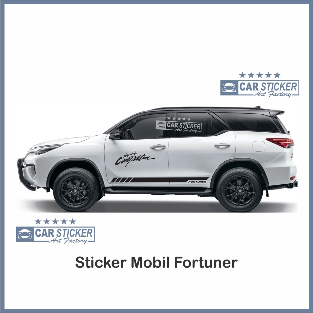 FOR08 Sticker mobil fortuner sticker fortuner sticker gr sport sticker fortuner gr sport stiker mobi
