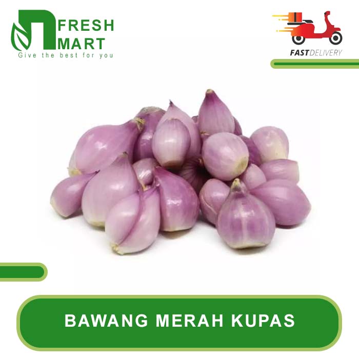 

BAWANG MERAH KUPAS 250g 500g 1kg - N FRESH MART