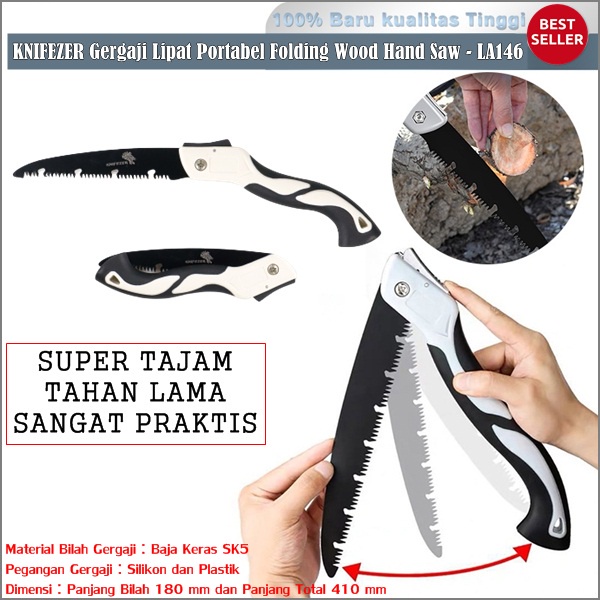 Gergaji kayu lipat otomatis Premium anti karat design jerman
