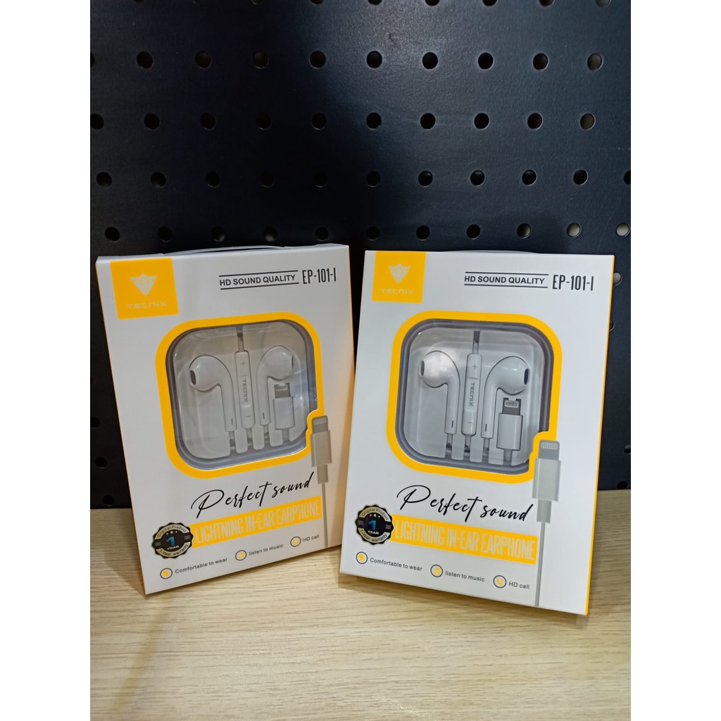 Earphone Lightning TECNIX With Mic EP-101-l Headset Lightning
