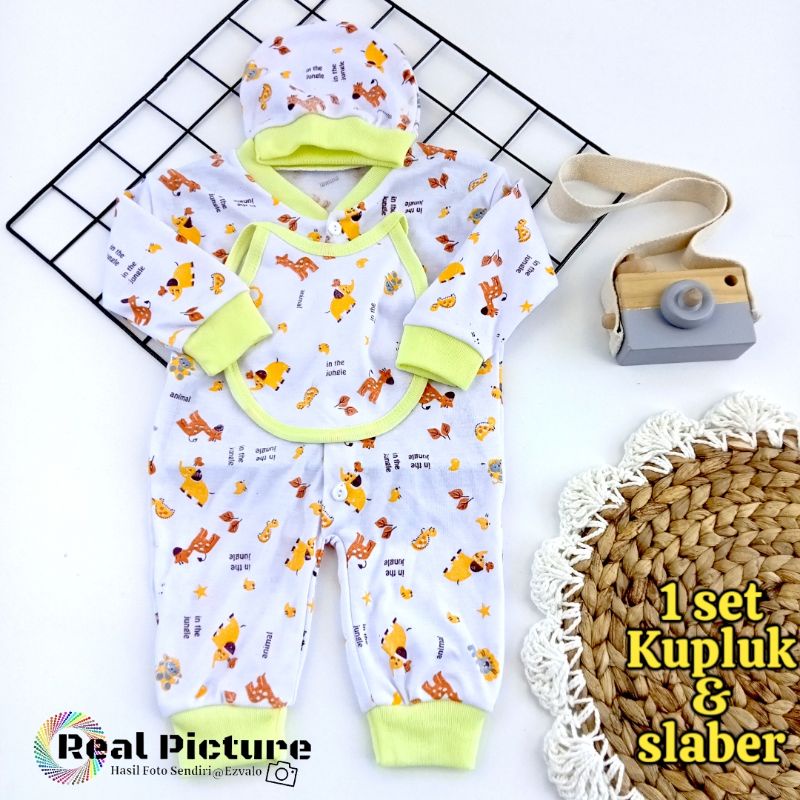 Jumper bayi buka kaki Baju tidur 0-3 bln