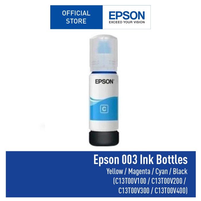 Epson Cartridge T00V2 003 For L3110 - Cyan