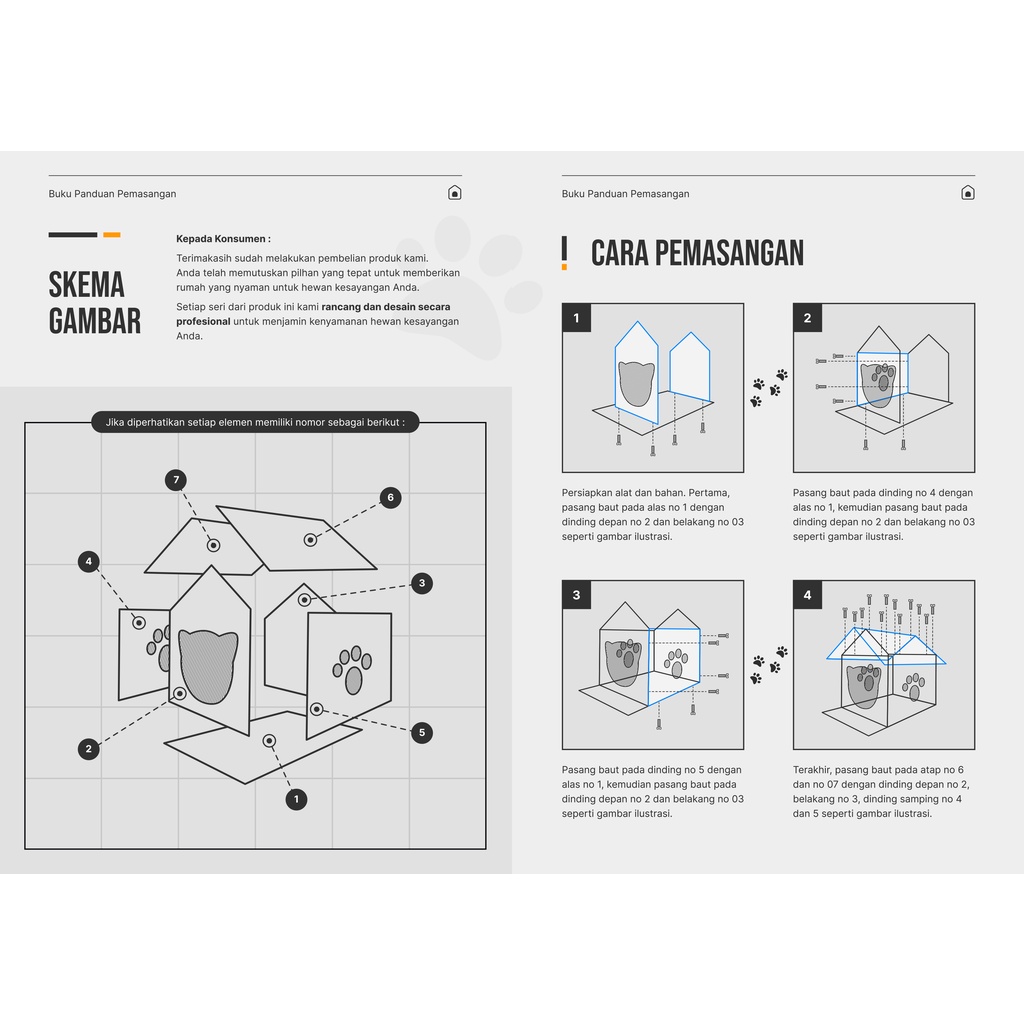 CUSTOM RUMAH KUCING/ ANJING KANDANG HEWAN PREMIUM FEZONE