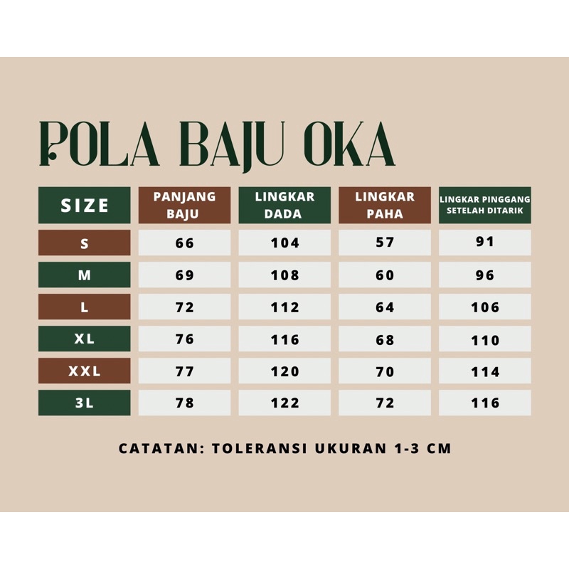 SATU SET “LENGAN PANJANG” SIZE  XL-XXL  TERMURAH PRODUSEN BAJU OK/BAJU OKA/BAJU JAGA