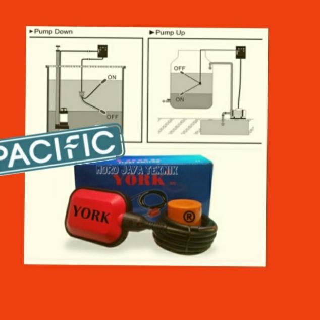 Otomatis pompa celup 2 meter YORK toren dea float switch radar drakos