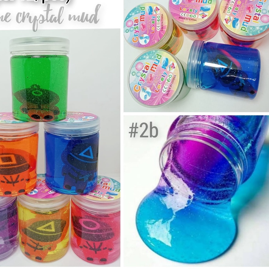 Slime Warna Warni Cantik/ Slime mainan anak by toko pelangi nicer/slime crystal mud murah