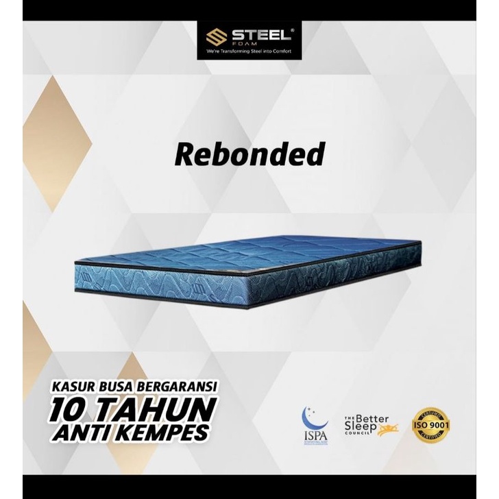 Busa Steel Foam asli original type Rebonded garansi busa resmi 10 tahun. ukuran lengkap 75 , 90 , 12