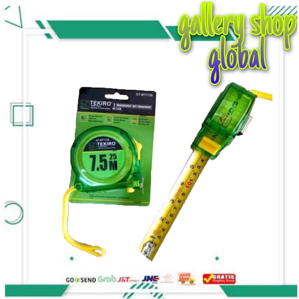 METERAN TEKIRO 7.5METER TRANSPARAN
