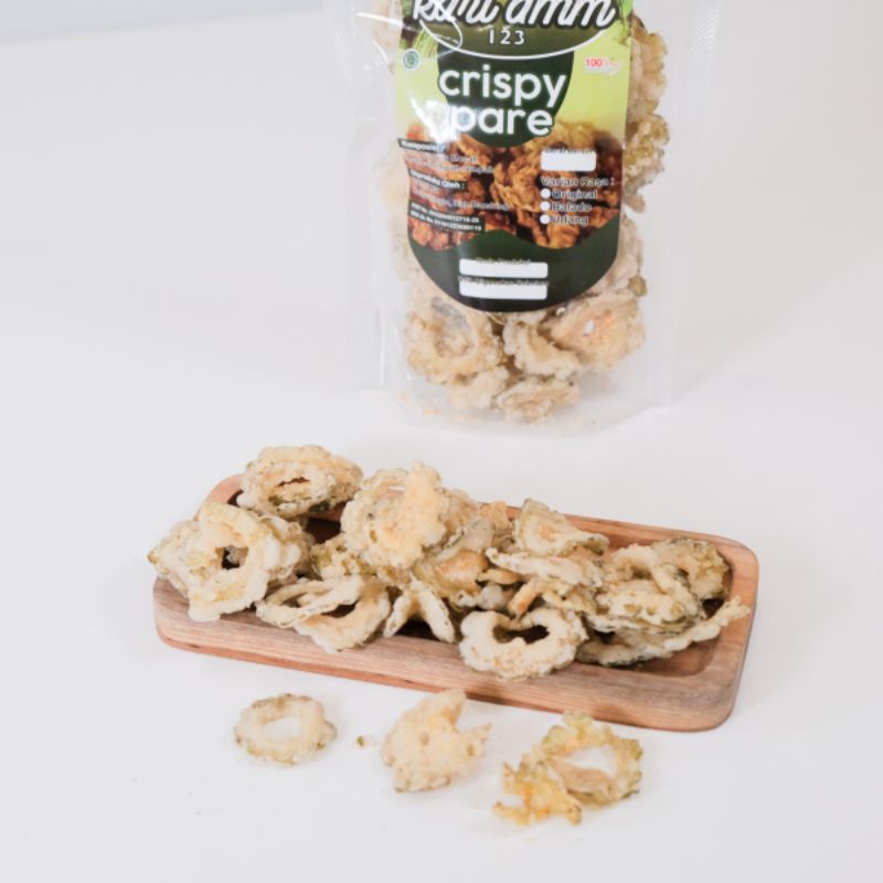 

kari amm - Snack ringan cemilan crispy pare tanpa bahan pengawet 100gr
