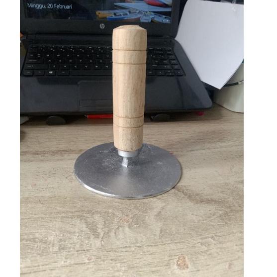 Tren Terbaru Alat tekan hotteok kue lapis penekan gorengan cetakan press roti panggang aluminium cor