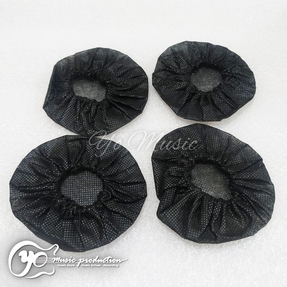 Spon Mic Karaoke Busa Forteyo Tipis Karet Kuat Warna Hitam