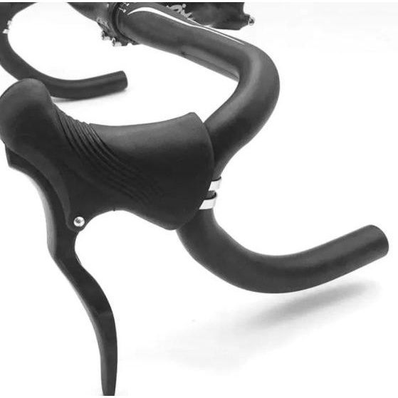 Handle Rem Sepeda Balap Roadbike Gravel Alloy non Brifter - Hitam