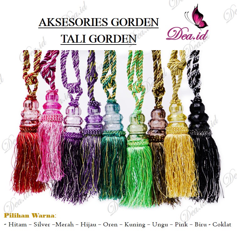 [DEASHOP] TALI GORDEN - PENGIKAT GORDEN - TALI GORDYN - TALI GORDEN TASSEL KRISTAL