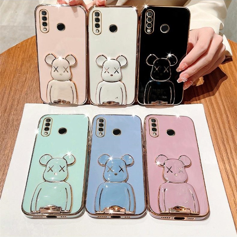 Soft Case Silikon Motif Beruang Untuk Infinix Hot 12 Play Hot 12i Hot 10 Hot 11S NFC Hot 11 Play 10S 10T Hot 9 Hot 8 Smart 4 Casing