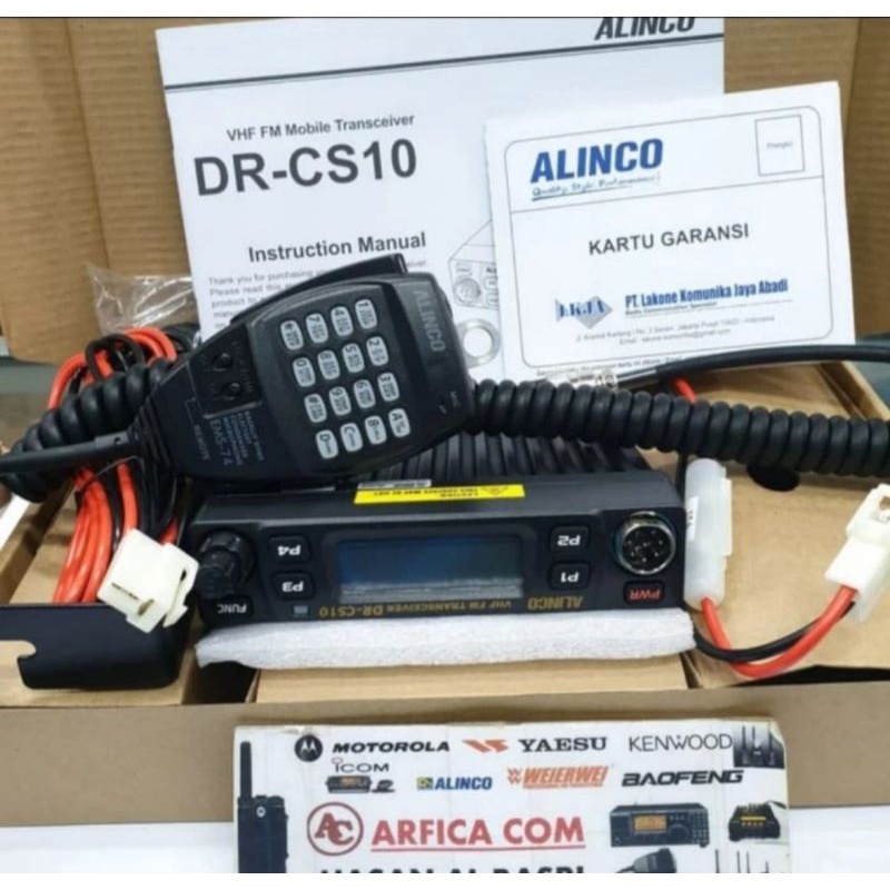 RADIO RIG ALINCO DR-CS10 DRCS10 VHF NEW ORIGINAL GARANSI RESMI POSTEL