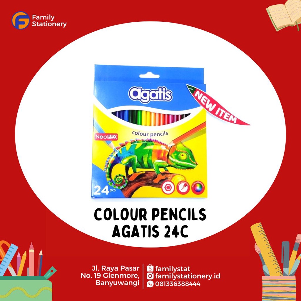 

Agatis Neopex Pensil Warna 12-24 Warna