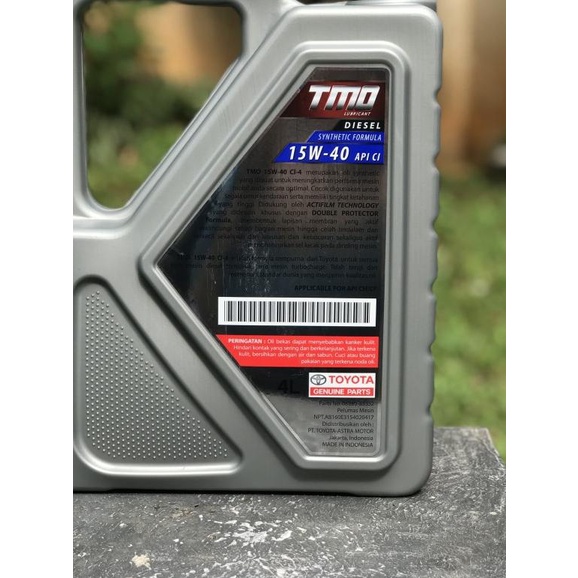 oli tmo toyota diesel sae 15w-40 galon 4 liter