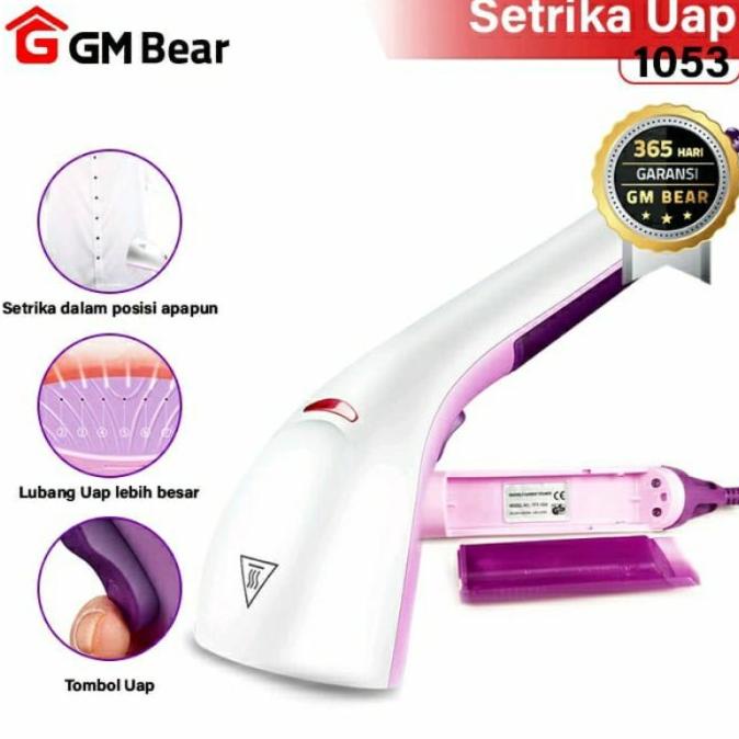 READY GM BEAR SETRIKA UAP HANDY FUNGSIONAL 1053 - STEAM IRON PURPLE ET69746TR