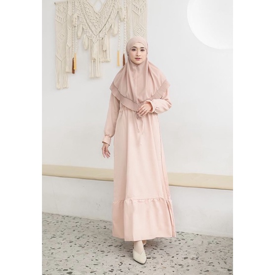Gamis kania mosscrepe premium