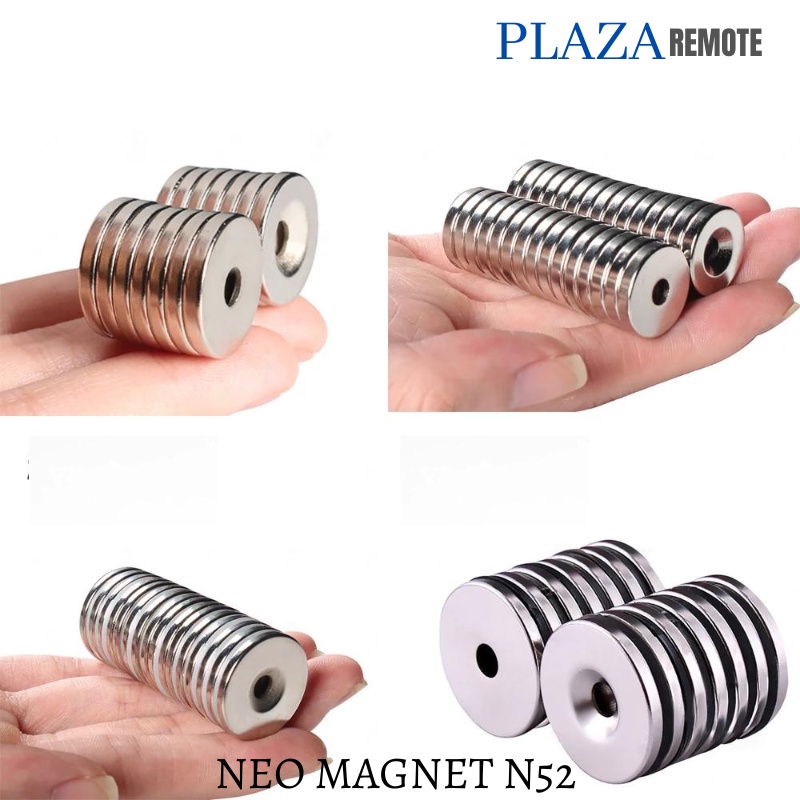 NEO MAGNET NEODYMIUM N52 SUPER KUAT COIN CINCIN LUBANG 10X5X4