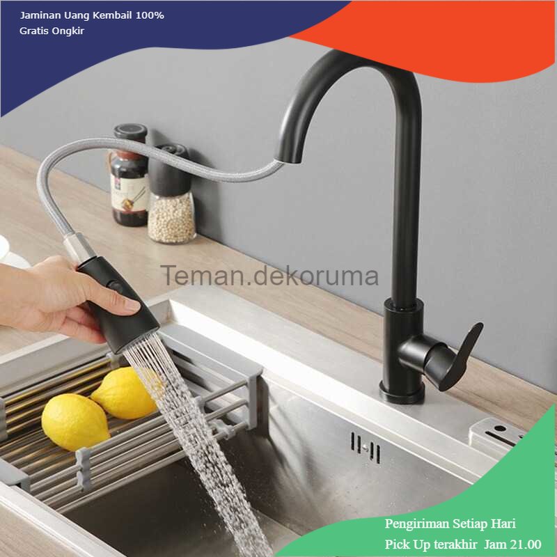 TD - PR CpSteel Keran Air Bathroom With Pull Out Rinser Sprayer Faucet - CP12