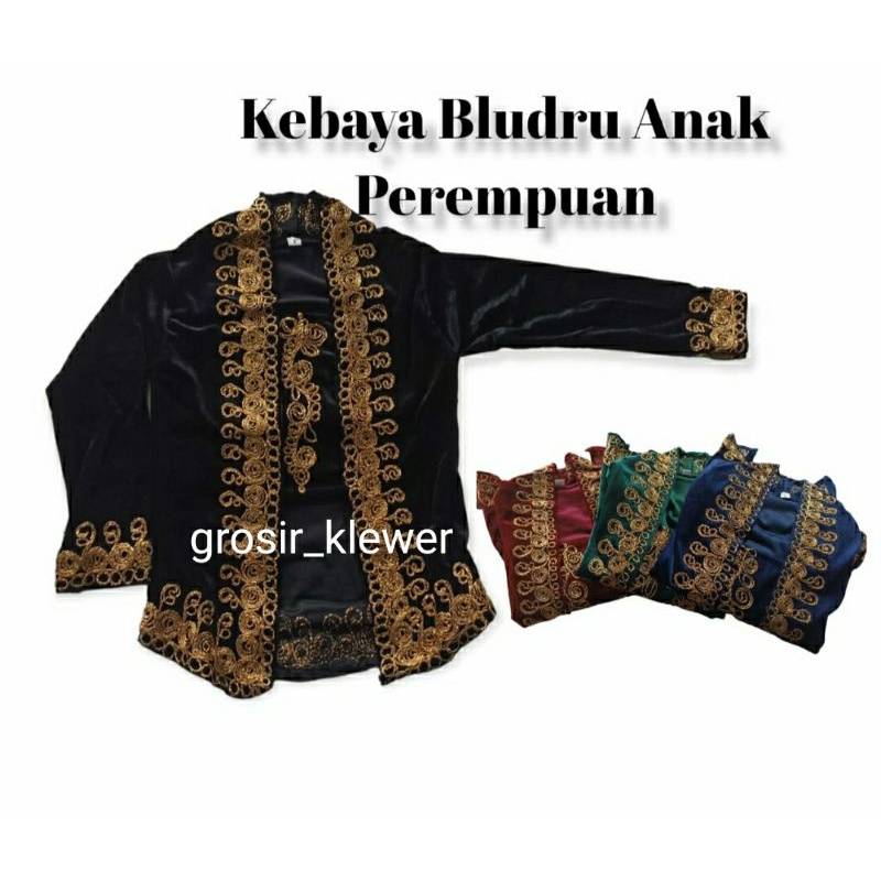 Kebaya Bludru Anak Perempuan -Kebaya Anak Modern -Kebaya Anak Kutu Baru