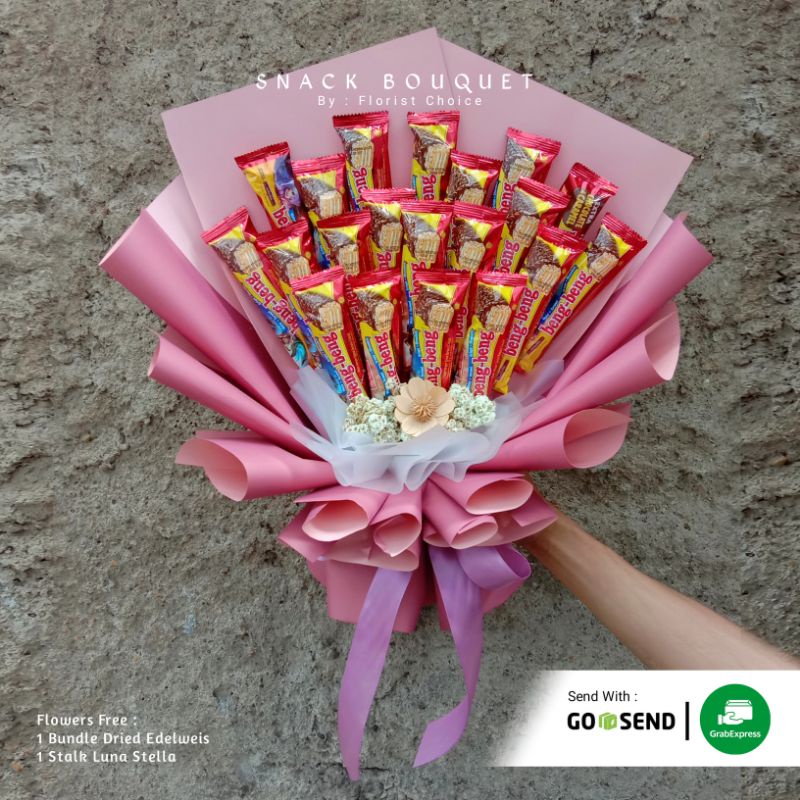 Buket Hadiah Ulang Tahun Makanan Buket Snack Buket Bengbeng Snack Bouquet