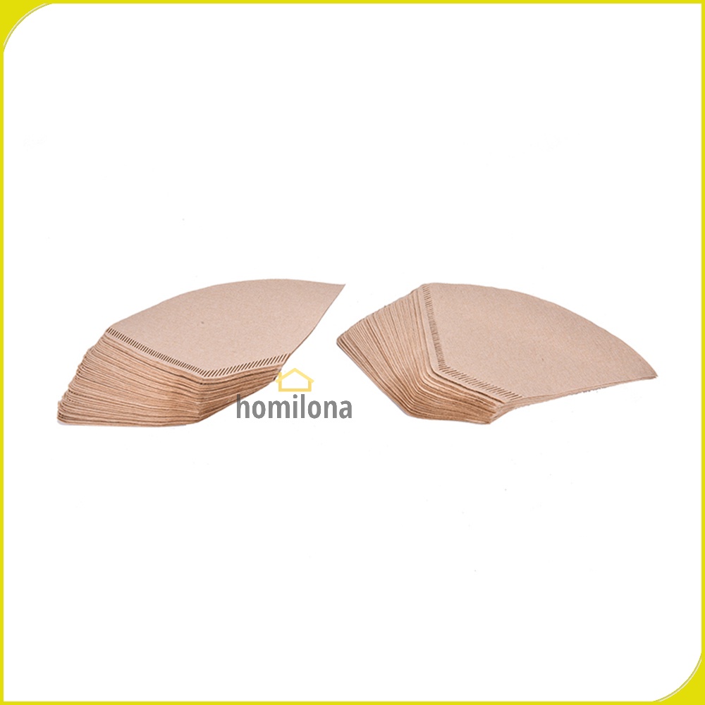 Filter Saringan Kertas Kopi Espresso Drip Coffee Tea Bag Japanese Paper 100PCS Miss Rose 102 Brown