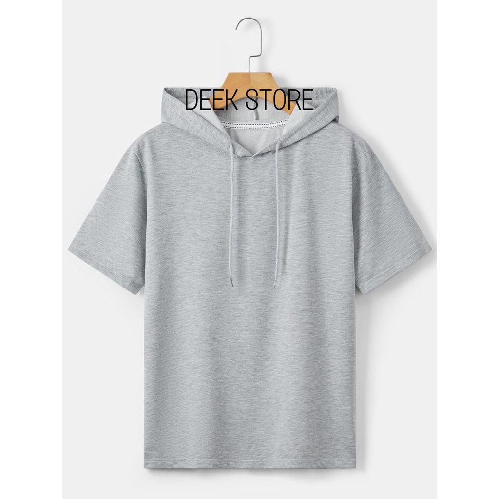 KAOS HOODIE PRIA LENGAN PENDEK/KAOS HOODIE PRIA TERLARIS/HOODIE PRIA LENGAN POLOS /KAOS HOODIE PRIA 