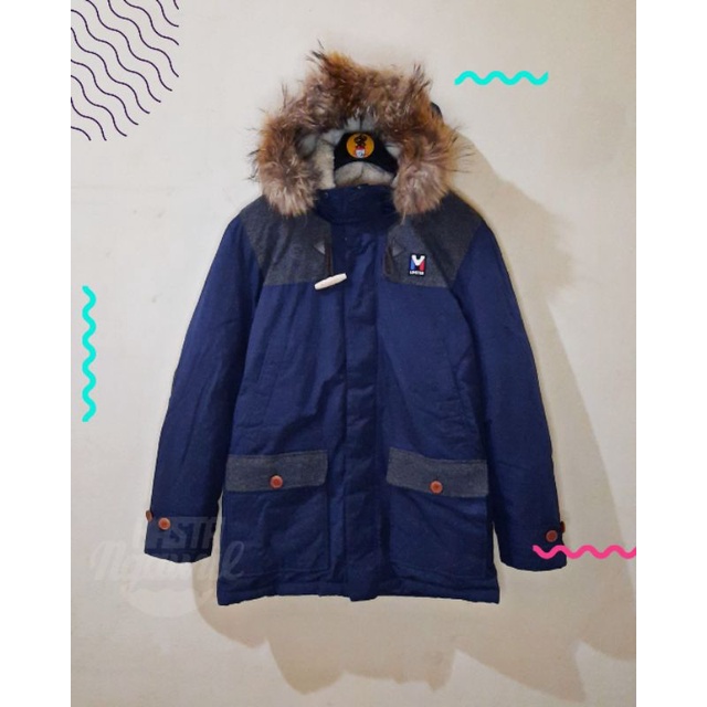 Jaket Bulu Angsa Parka M-LIMITED MILLET size L-XL Bulang Hoodie Sherpa Outdoor Gunung second