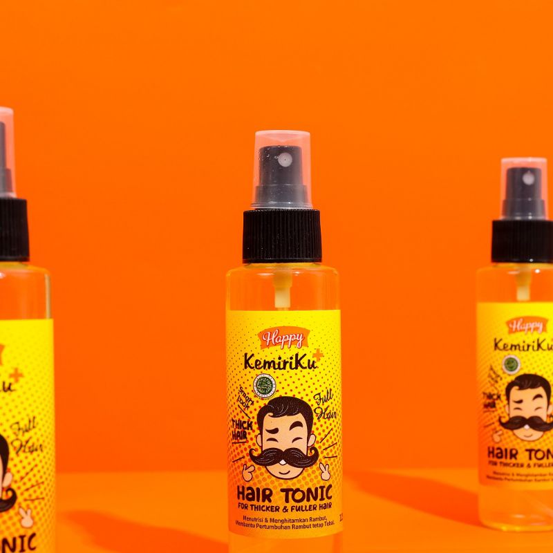 Happy Hair Tonic Kemiriku 125ML-3pcs