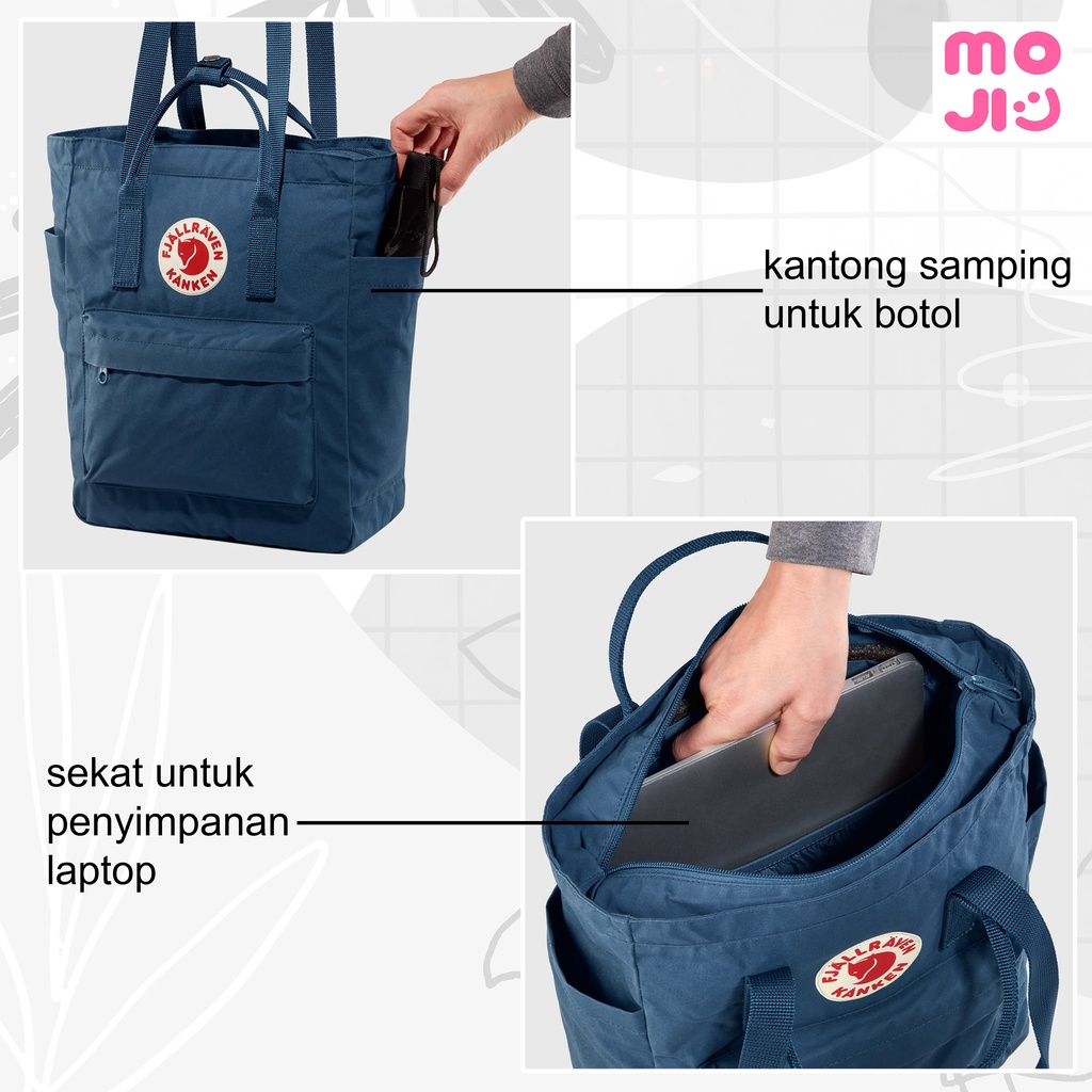 Tas Ransel Cewek &amp; Cowok Model TOTEPACK Ukuran 14 Inch - Import - Stok Baru - MOJI