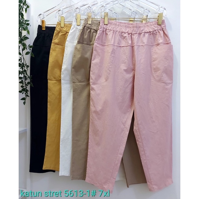 celana katun bangkok stretch size 2XL,4XL,7XL import