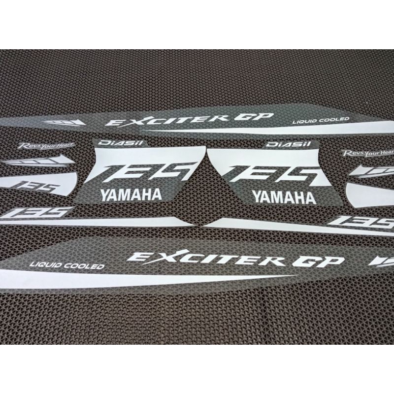 striping transparan Jupiter MX old 135 putih exciter gp