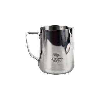 GS7i One Two Cups Gelas Milk Jug Kopi Espresso Latte Art Stainless Steel 900 Ml J068 Silver Ori-YA