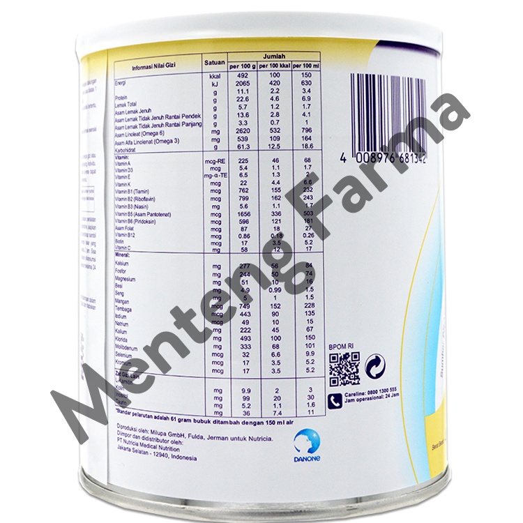 Nutricia Nutrinidrink Powder Vanila 400 gram