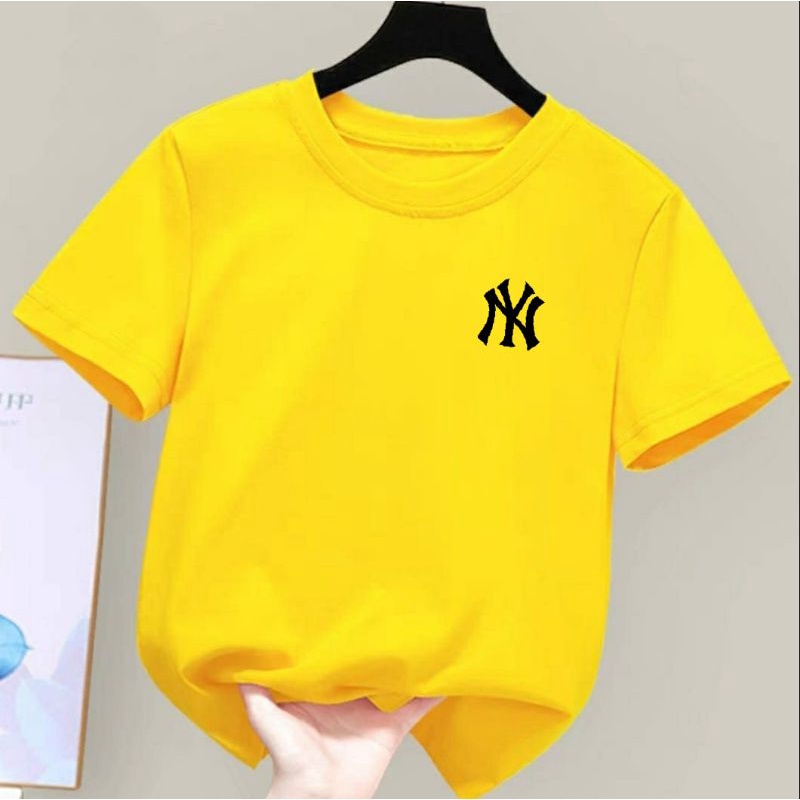 BAJU KAOS ANAK LAKI LAKI DAN PEREMPUAN UNISEX MOTIF GAMBAR NY LOGO UMUR 2 SAMPAI 9 TAHUN UXLO FASHION