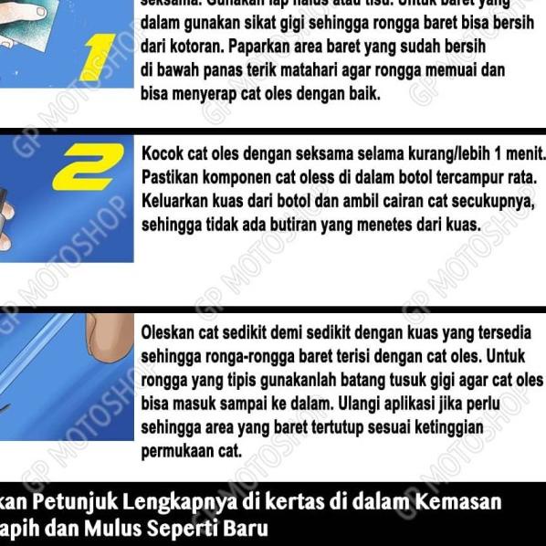 PENGHILANG BARET MOBIL CAT OLES MITSUBISHI RED METALLIC MERAH METALIK