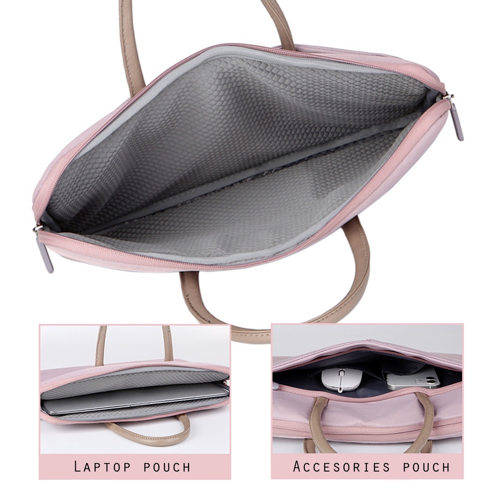 Tas Laptop/ Laptop Sleeve Unisex Selempang  Tas Laptop Jinjing Waterproof C97 Laptop Case 13 14 15 Pelindung Laptop