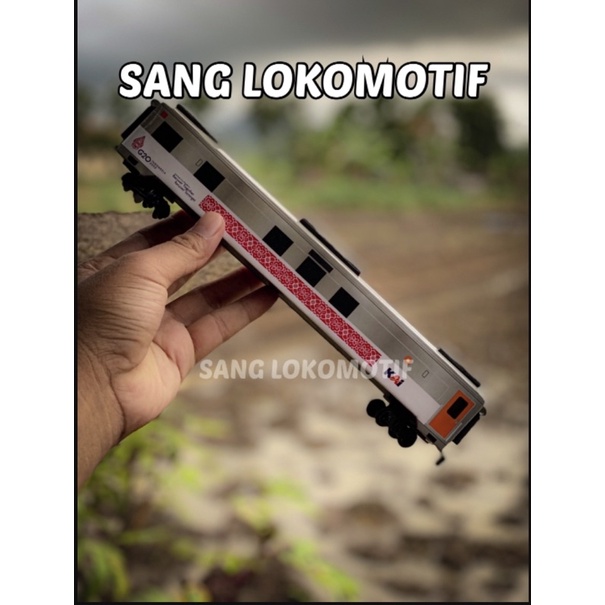 Jual Mainan Miniatur Kereta Api Gerbong Makan Stainless Tell Restorasi