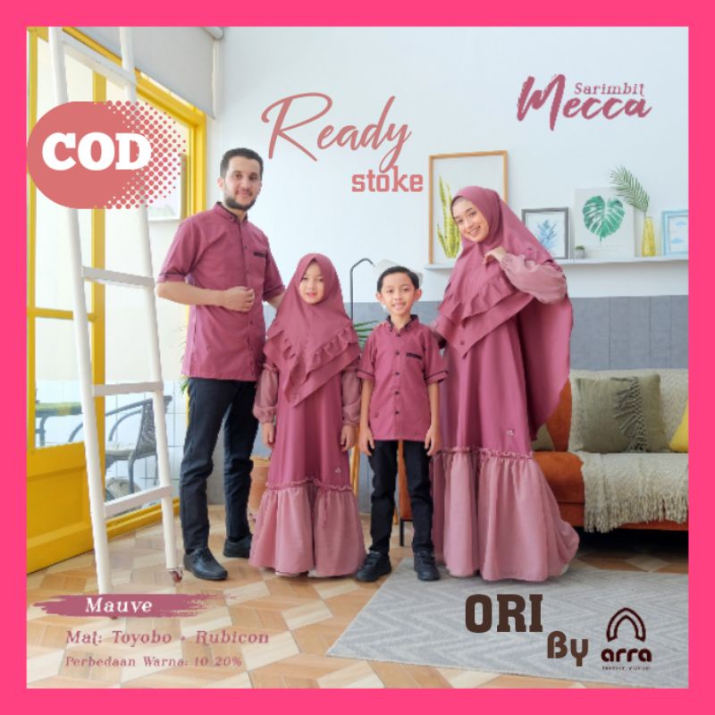Baju Couple Keluarga Muslimah Sarimbit Koko Dewasa Gamis Dewasa Busui Koko Anak Gamis Anak Series Le