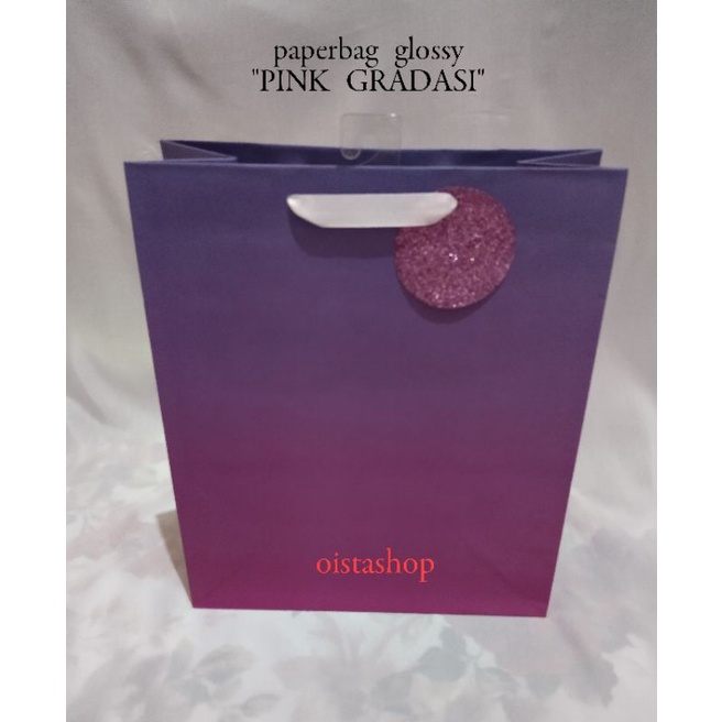 Jual Paperbag Motif Pink Gradasi Shopee Indonesia