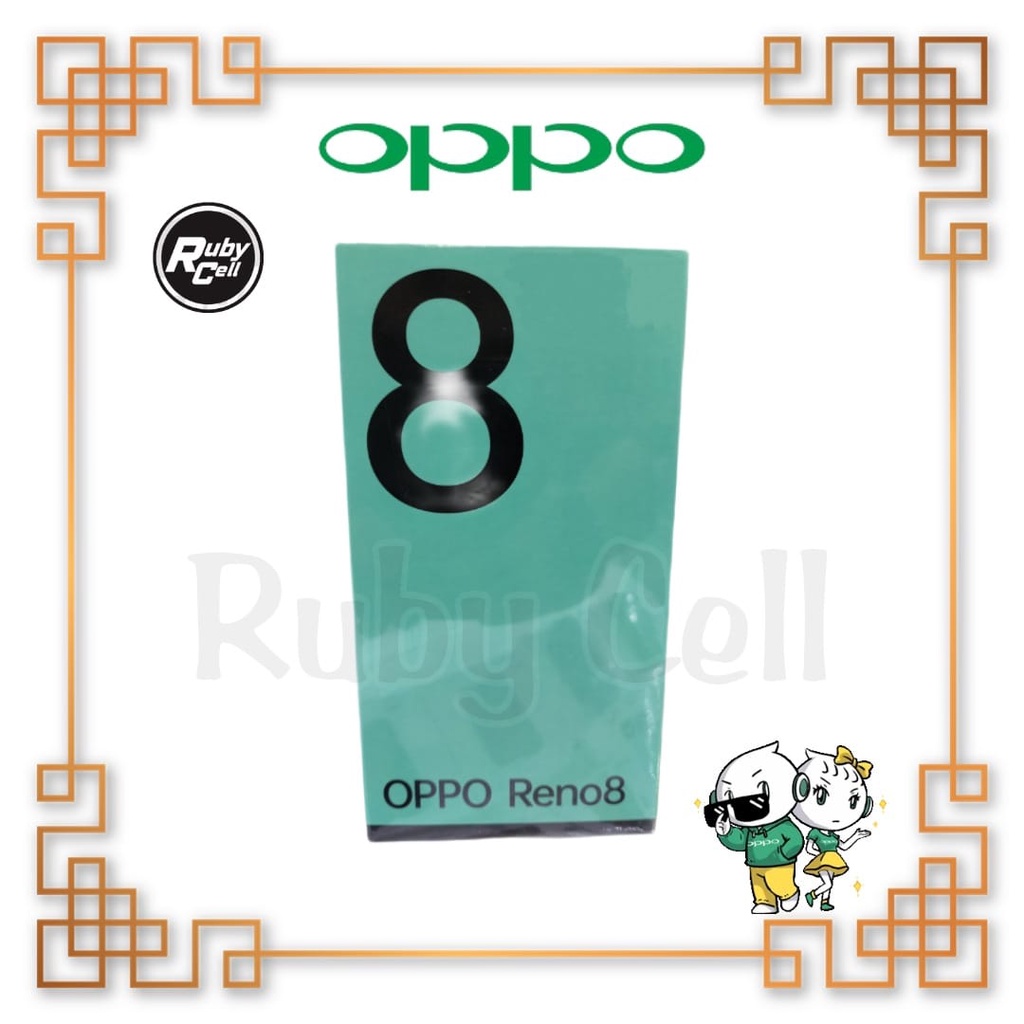 OPPO Reno8 4G 8/256GB Smartphone - Garansi resmi