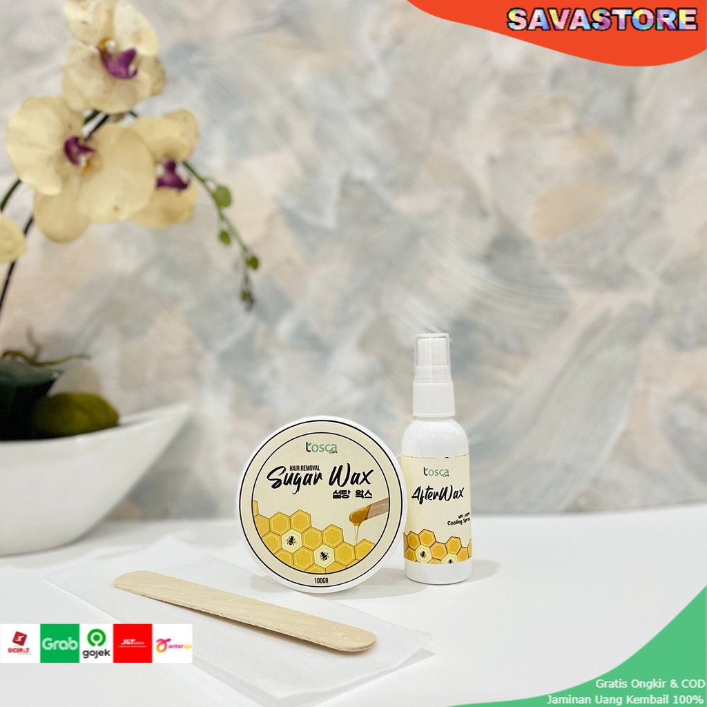 TOSCA SUGAR WAX | WAXING | PENCABUT BULU KETIAK - BULU KAKI | Wax Cooling Spray