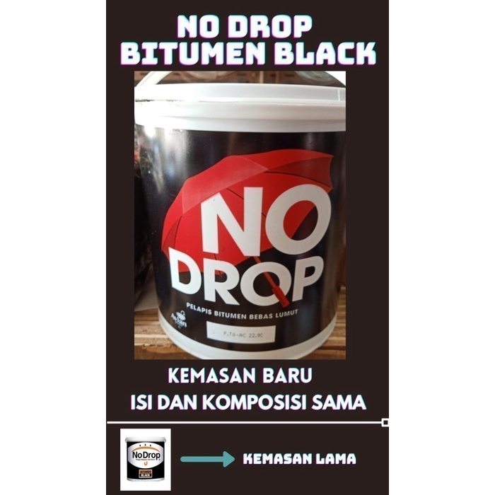 Cat Pelapis No Drop Bitumen Black 1Kg Cat Pelapis Bitumen Anti Bocor