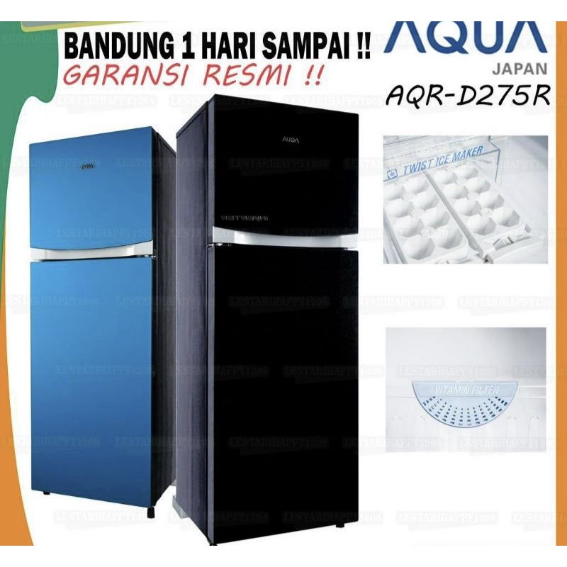 KULKAS 2 PINTU AQUA SANYO JAPAN INVERTER #Bonus Pulsa 10rb