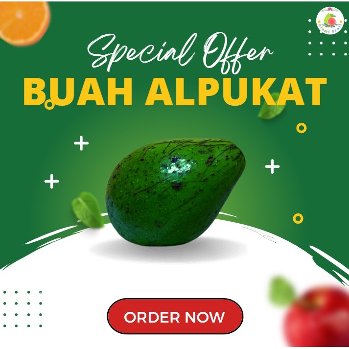 

BUAH ALPUKAT SEGAR / (1 BUAH / 400g)