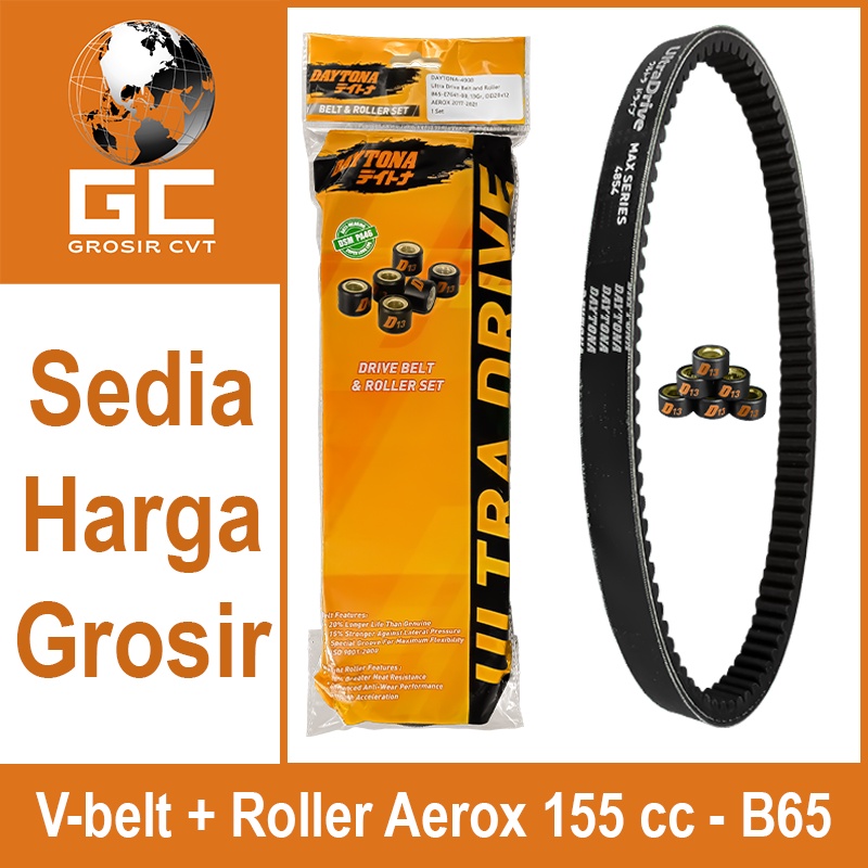 Vanbelt SET assy NMAX Aerox Lexi OLD NEW 155 150 125 Daytona Ultra Drive Belt+roller B65 4908 4854