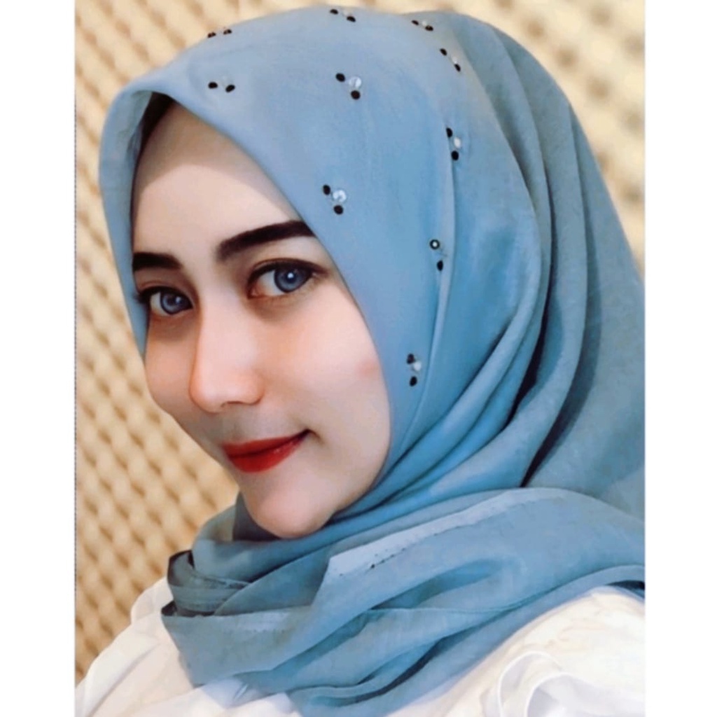 JILBAB SEGI EMPAT MUTE KEPALA/ SEGI EMPAT SWAROSKI PAYET MUTIARA